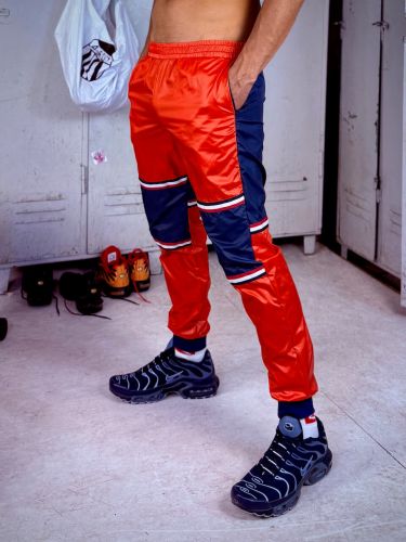 Nylon Pants XXX. Patrick Navy Orange - 1.jpeg
