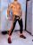 Puppy Nylon Pants XXX.Jay Black Orange - 4.jpeg