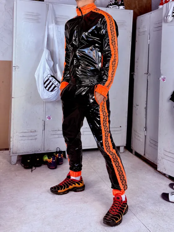 Puppy Nylon Jacket XXX.Jay Black Orange - 1.jpeg