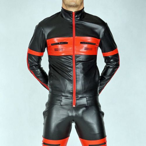 AASSEATER PVC LEATHER JACKET RED1.JPG