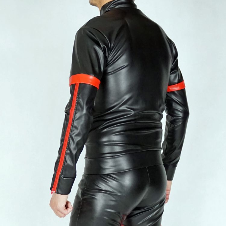 AASSEATER PVC LEATHER JACKET RED3.JPG