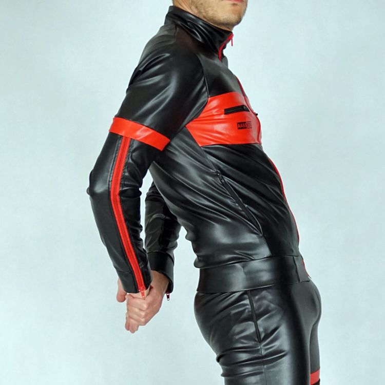 AASSEATER PVC LEATHER JACKET RED5.JPG