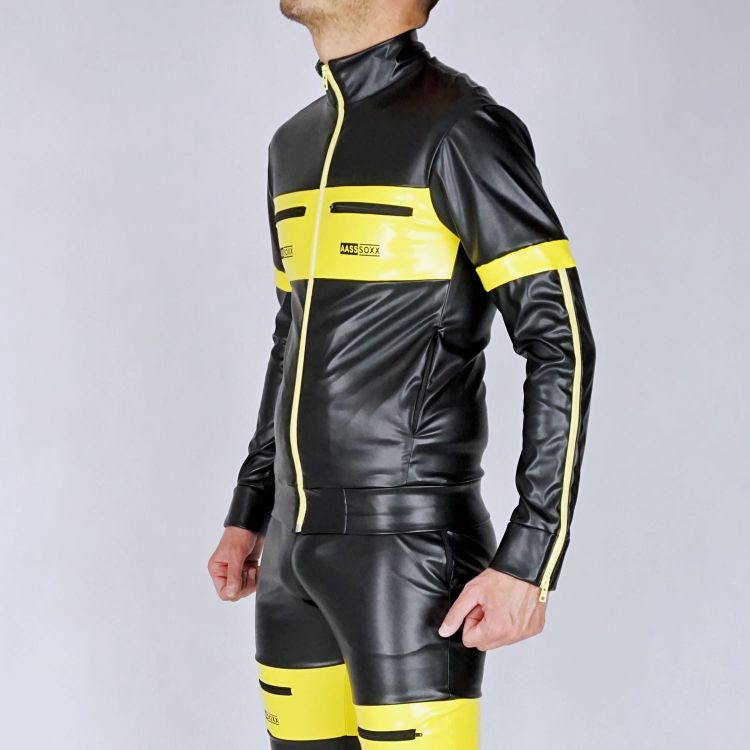 AASSEATER PVC LEATHER JACKET YELLOW2.JPG