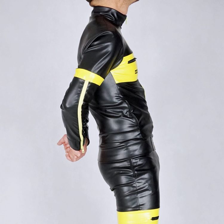 AASSEATER PVC LEATHER JACKET YELLOW5.JPG