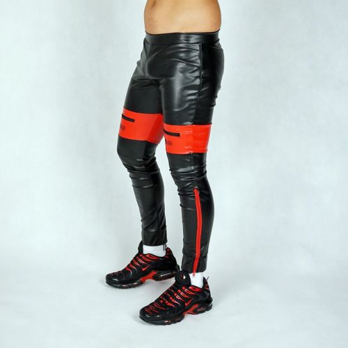 AASSEATER PVC LEATHER PANTS RED2.JPG