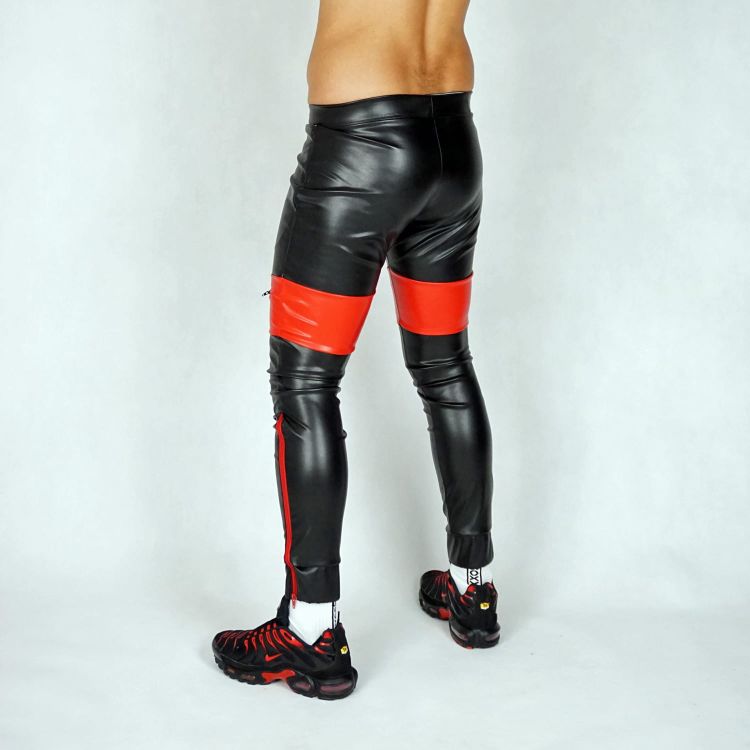 AASSEATER PVC LEATHER PANTS RED3.JPG