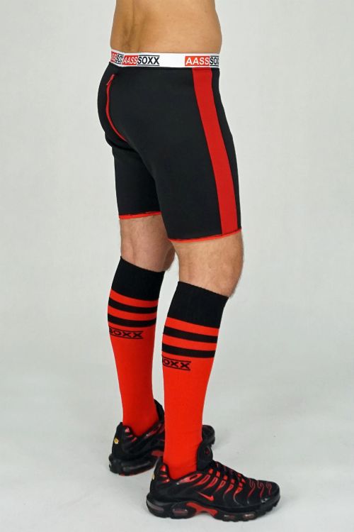 NEOPRENE SHORTS FUCKGATE LONG BLACK RED5.JPG