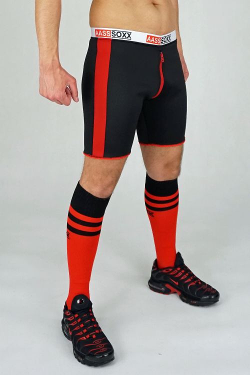 NEOPRENE SHORTS FUCKGATE LONG BLACK RED6.JPG
