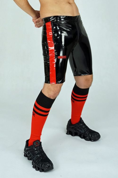 LATEX SHORTS LONG FUCKGATE BLACK RED6.JPG