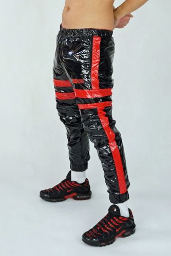 2 TWO SIDE NYLON PANTS SMELLZONE RED BLACK1.jpg