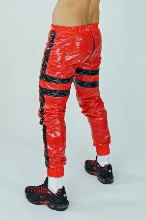 2 TWO SIDE NYLON PANTS SMELLZONE RED BLACK4.jpg