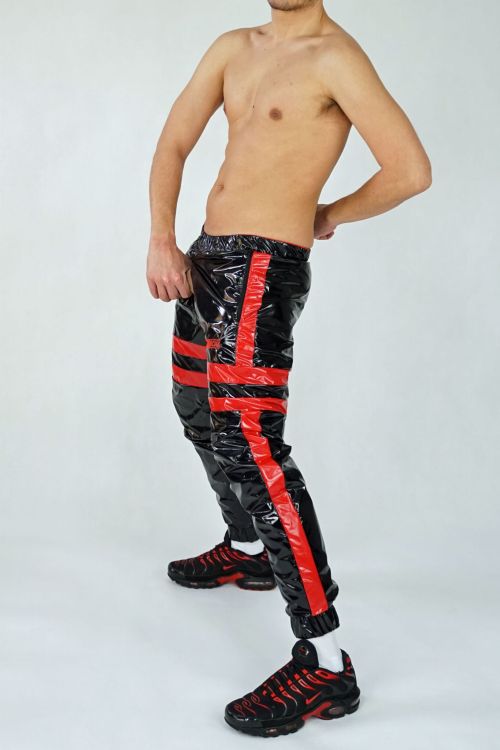 2 TWO SIDE NYLON PANTS SMELLZONE RED BLACK9.jpg