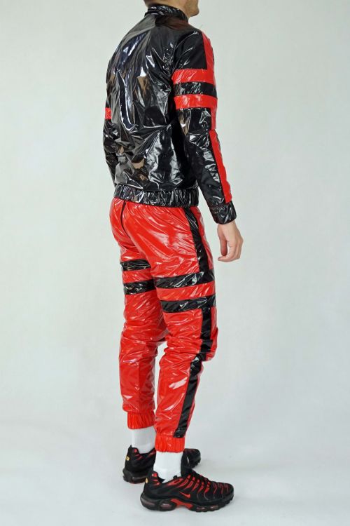 TWO SIDE NYLON JACKET SMELLZONE RED BLACK6.jpg